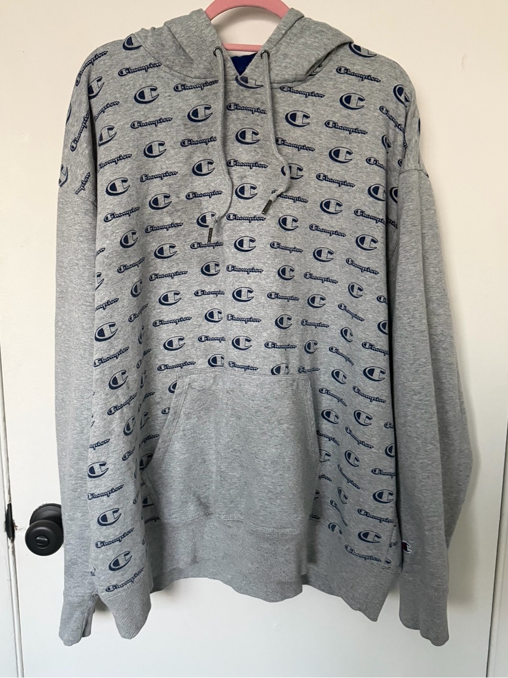 Champion All-Over Print Hoodie Size 2XL